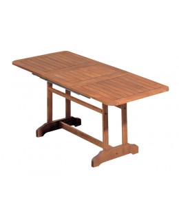 Ξύλινο τραπέζι επεκτεινόμενο εμποτισμού 140χ75+45